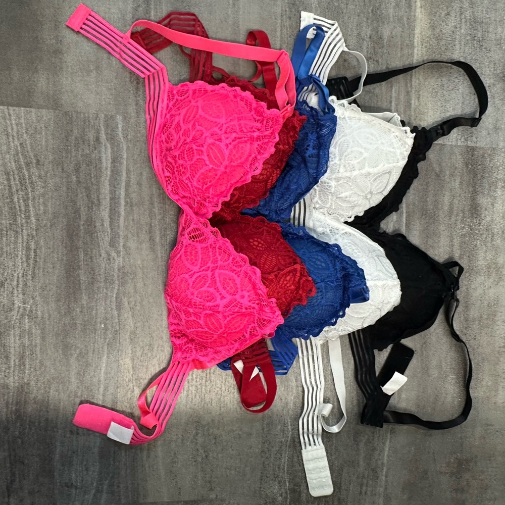 Lace nursing bra Set - Pink, Red, Blue, White, Black